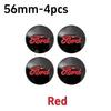 56mm Car Accessories Wheel Center Logo Sticker Hub Decals for Ford Mondeo H35 Kuga Shelby Focus Everest F150 Escort Ranger Edge Mk7