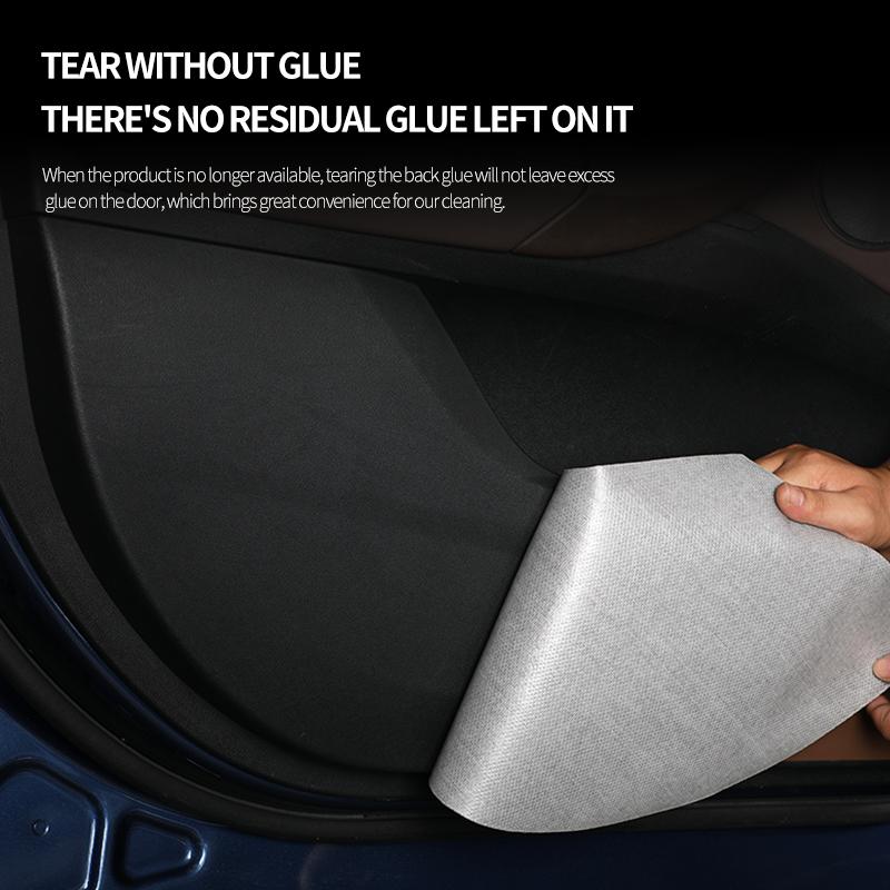 Door guard pad suitable for NIO ES8 dedicated anti-kick pad 23-24 models; imitation suede car door interior protection