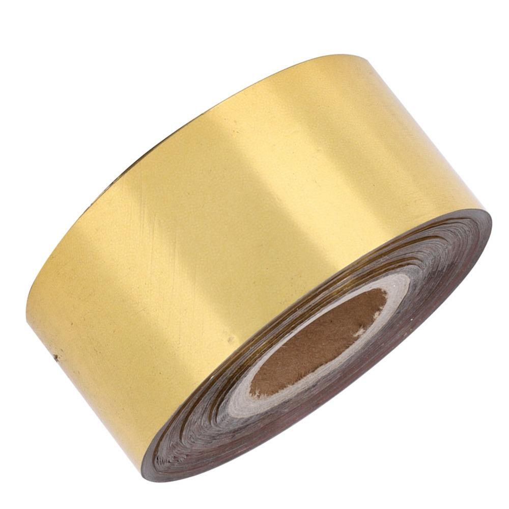 1.2 Inch Width Heat Transfer Foil Paper Gold/Silver Leather Stamping Foil For Leather DIY