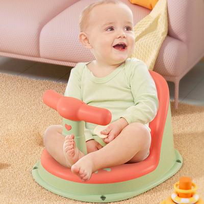 Babybadestuhl, ergonomische Rückenlehne, Armlehnen, Drainagenetz, rutschfester Baby-Duschsitz