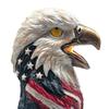 Bald Eagle Table Lamp, Patriotic American Eagle Head Bedside Lamp, Resin Bird Statue Night Light for Living Room, Bedroom, Memorial Day Home Decor