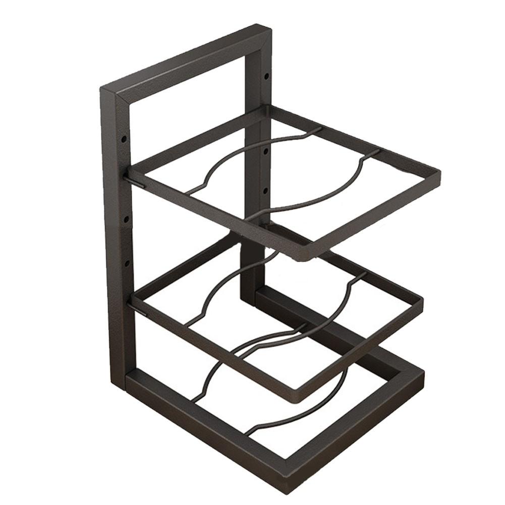 Heavy Duty Pan Rack Under Cabinet Under Sink Storage Light Brightness