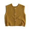 Kids Vintage Knit Vest Casual Sleeveless Cardigan Boys Girls Fall