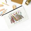 Thank You for Helping Me Grow Custom Name Makeup Bag Personalised Pencil Bags Travel Toiletries Storage Pouch Gifts for Teacher