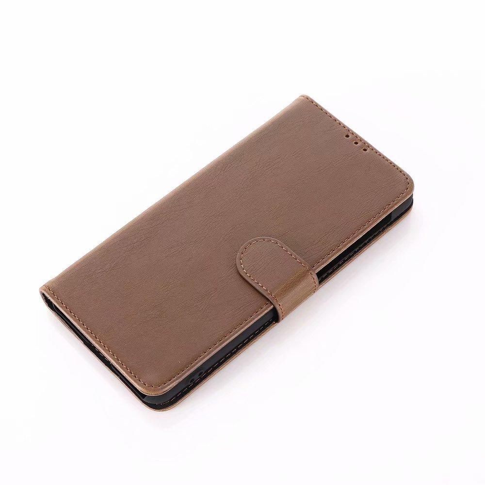 Sharp SENSE4 plus mobile phone leather case Zero 5G solid color retro Crazy Horse pattern card wallet case