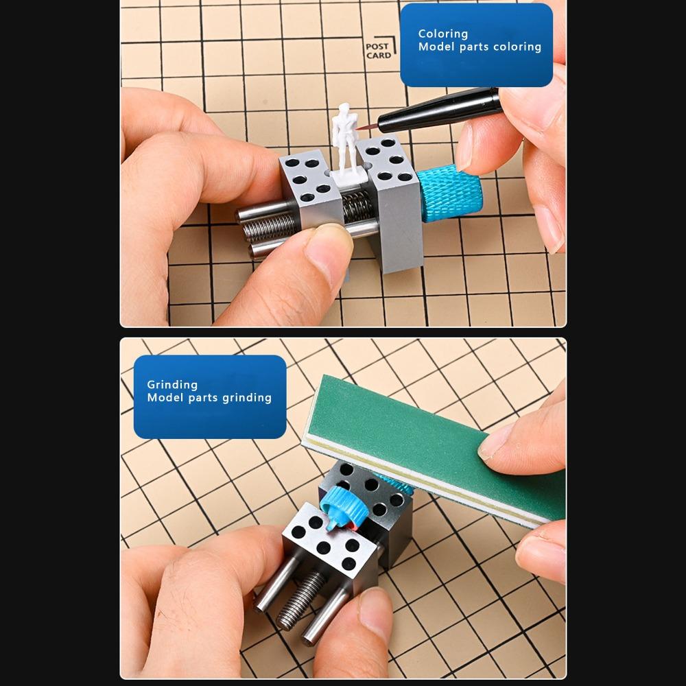 9pcs High Accuracy Multifunctional Mini Drill Press Vise Mini Bench Vice For Models Hobbies Crafts