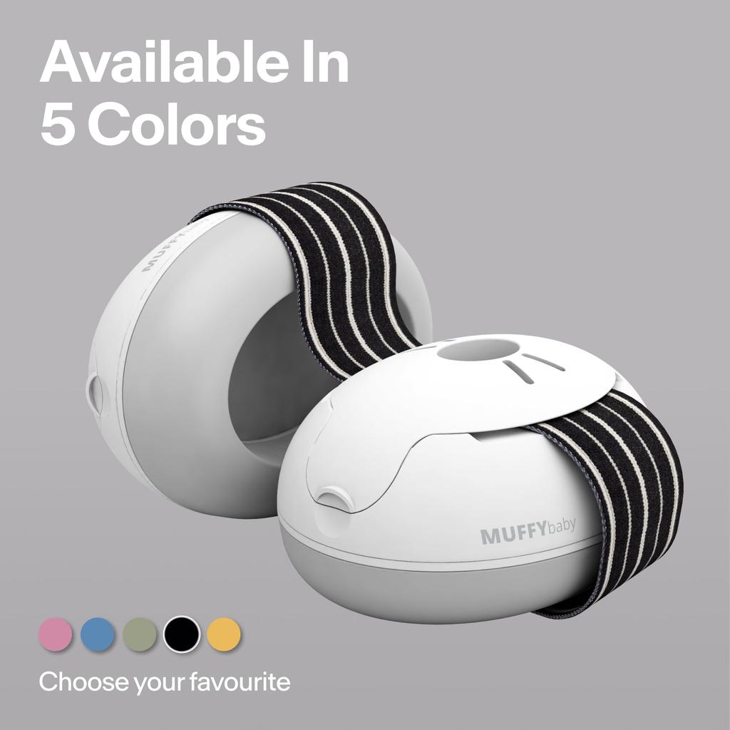 ALPINE HEARING PROTECTION MUFFY BABY CLASSIC BLK Earmuffs with and Noise Reduction for Babies Headband, Soundproofing,