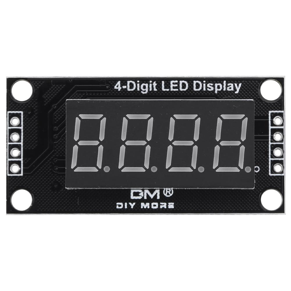 

TM1637 LED Display Module 0.36 Inch Time Indicator Tube Red Green Blue Yellow White Digital Indicator Tube Digital LED Module red