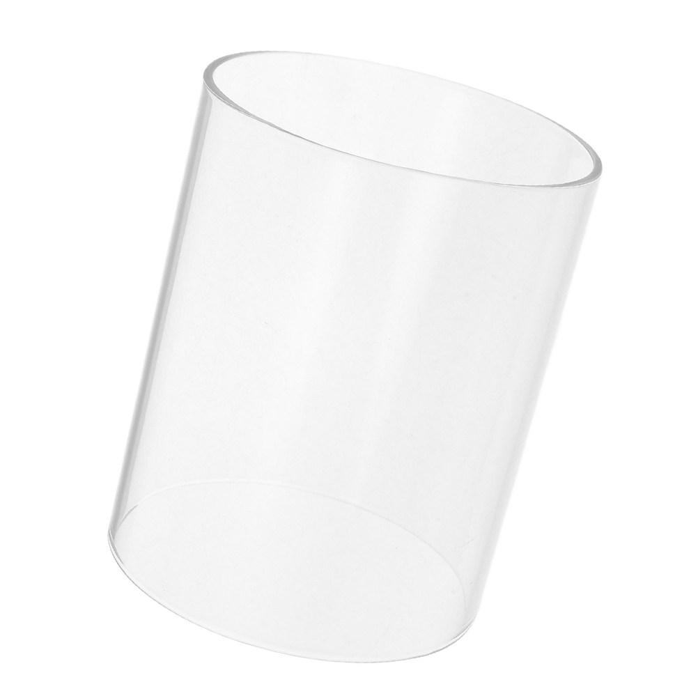 Transparenter Glas-Sturmlicht-Halter Zylindermanschette Klar An beiden Enden offen Glasschirm für Heimparty