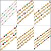 1Meter Colorful Enamel Heart Leaf Bead Chain Stainless Steel Gold Color Chain for DIY Clothing Jewelry Making Necklace Bracelet