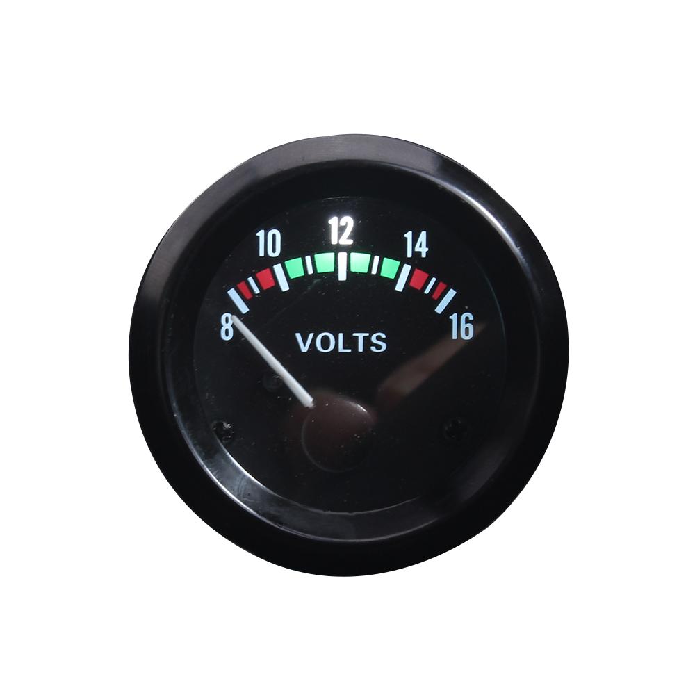 Dragon Gauge VOLTS Car Gauge 2" 52mm VOLT Meter 12V Auto Instrument Voltage Meters 8~16V 16~32V Black Bezel