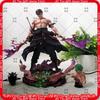 One Piece Roronoa Zoro Busoshoku Haki Akční figurka Vyměnitelná hlava Sběratelská soška Stolní dekorace Pro fanoušky anime