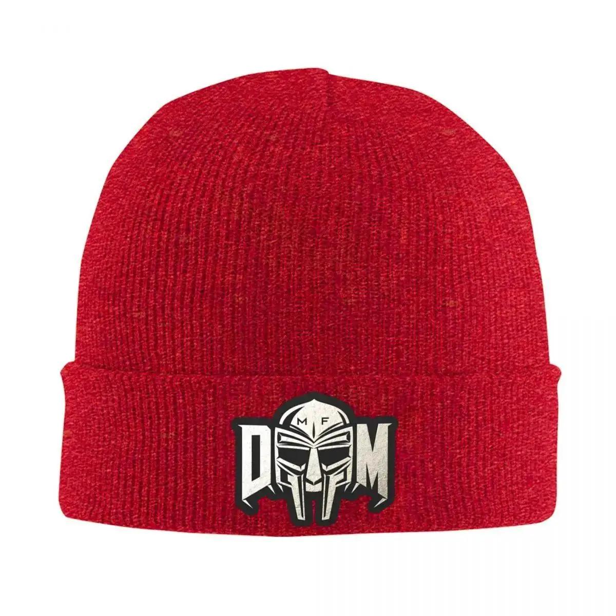 Новые американские рэперы MF Doom Шапки-бини Mad Villain Музыкальный артист Вязаная шапка Для улицы Спорт Теплая Унисекс Женские кепки Осенняя шапка H