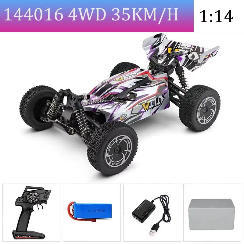 WLtoys144010 4WD Model with A Top Speed of 75 Km/h 1:14 Scale, High-speed Remote-controlled Off-road Drifting Racing Car for Boy
