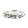 Great CHROME HEARTS Ring Scroll Banding Silver 925 Mens Used