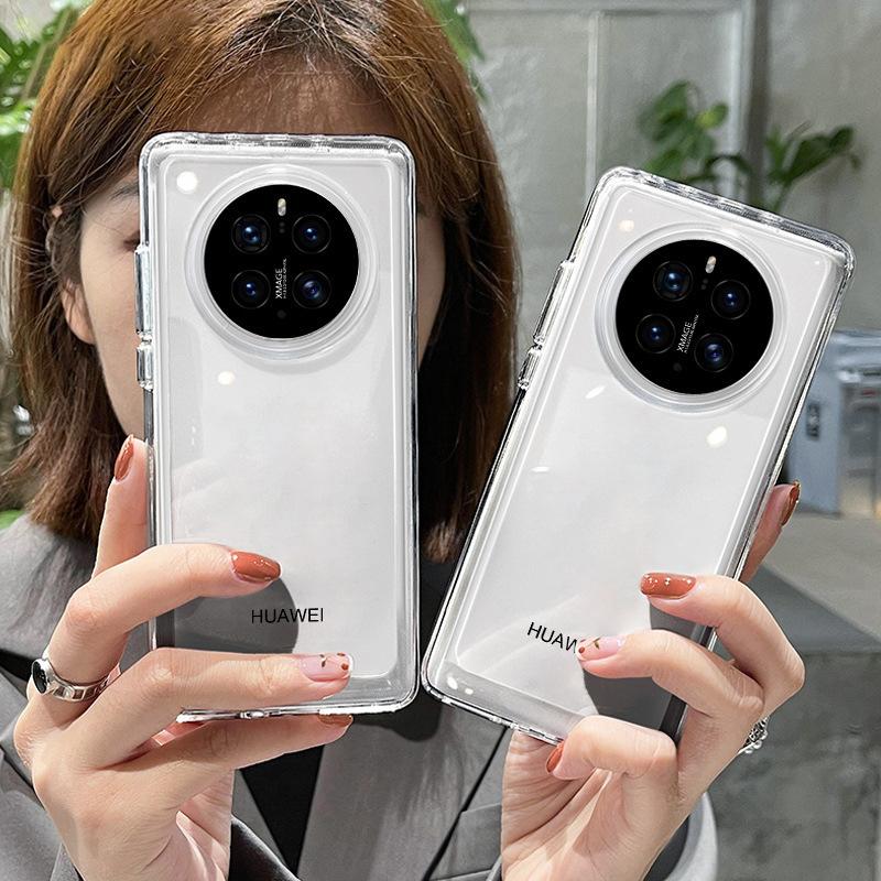 Suitable for Huawei Pura70u Phone Case, Acrylic Mate60pro Full Package Magic6 Anti-drop Empty Case