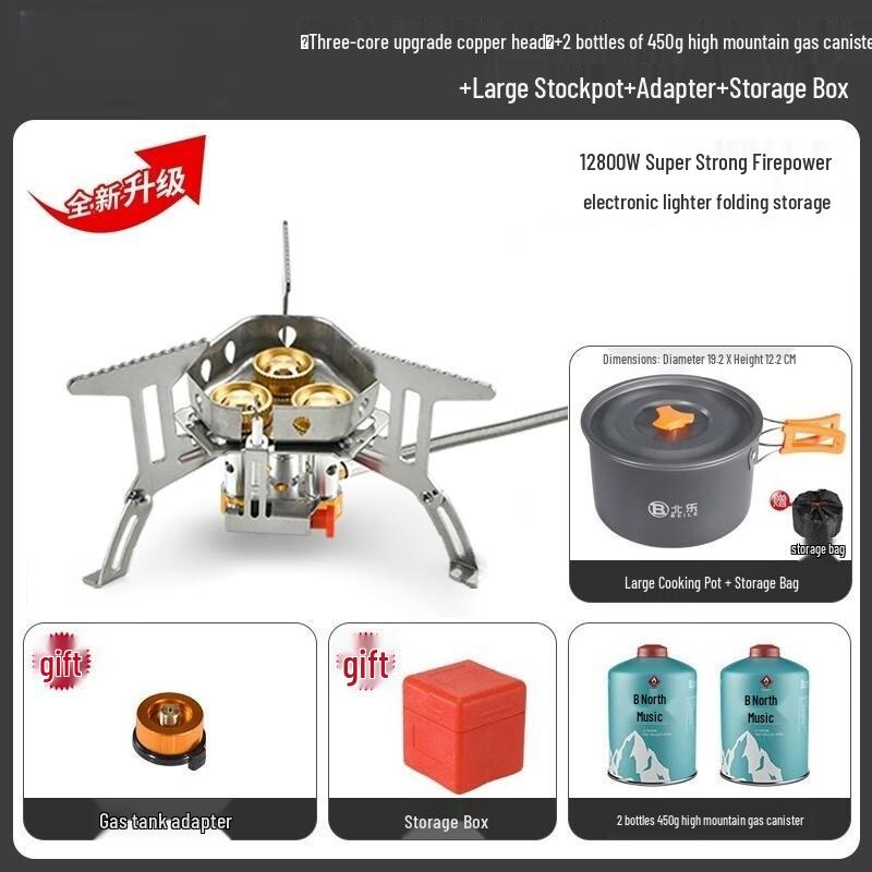 OEING Portable Outdoor Gas Stove Kit Standard