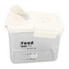 Cereal Storage Container with Pourable Spout Ergonomic Handle Lid Scale Timing Airtight Damp Proof Plastic Rice Storage