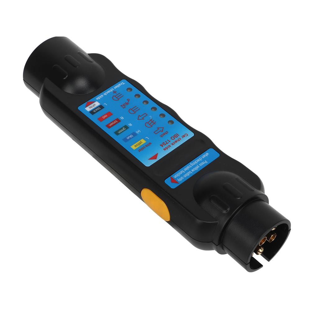Trailer Socket Tester 7 Pin Electrical Tow Bar Wiring Circuit Light Test Tool for Truck RV