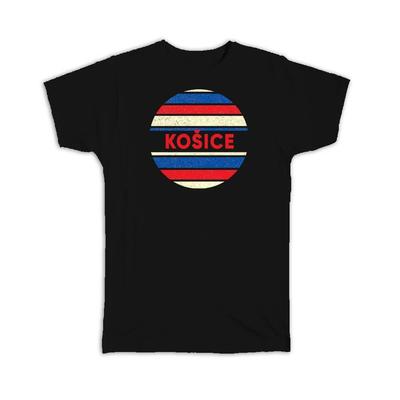 Geschenk-T-Shirt : Kosice Slowakei Slowakisch Gebeizt Slawisch Retro Expat Vintage Flagge