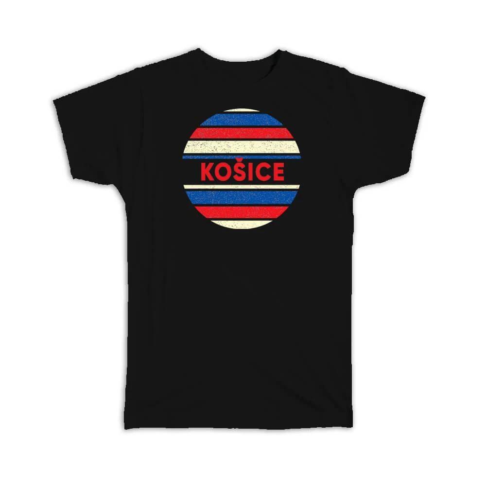 Gift T-Shirt : Kosice Slovakia Slovak Distressed Slavic Retro Expat Vintage Flag M