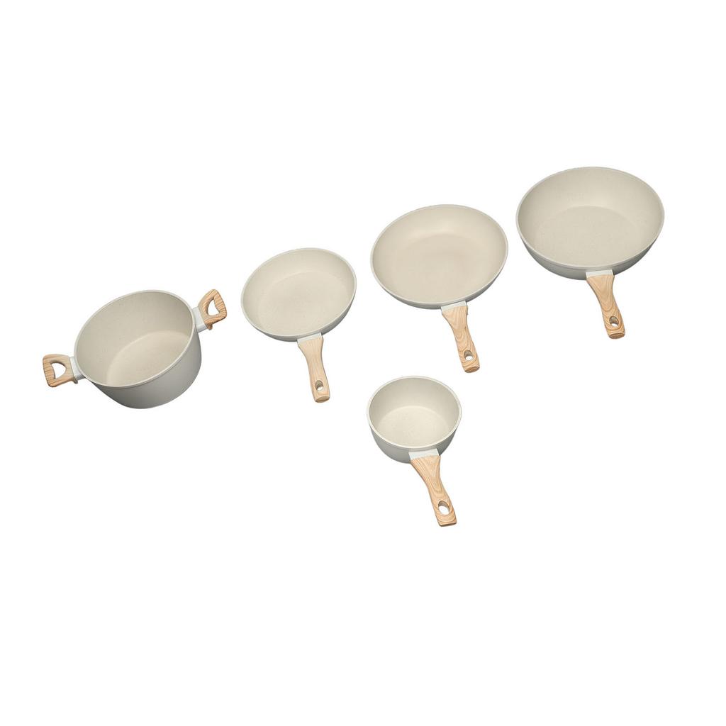 Pots and Pans Set Nonstick Granite Induction Kitchen Cookware Set for Cooking Frying Boiling