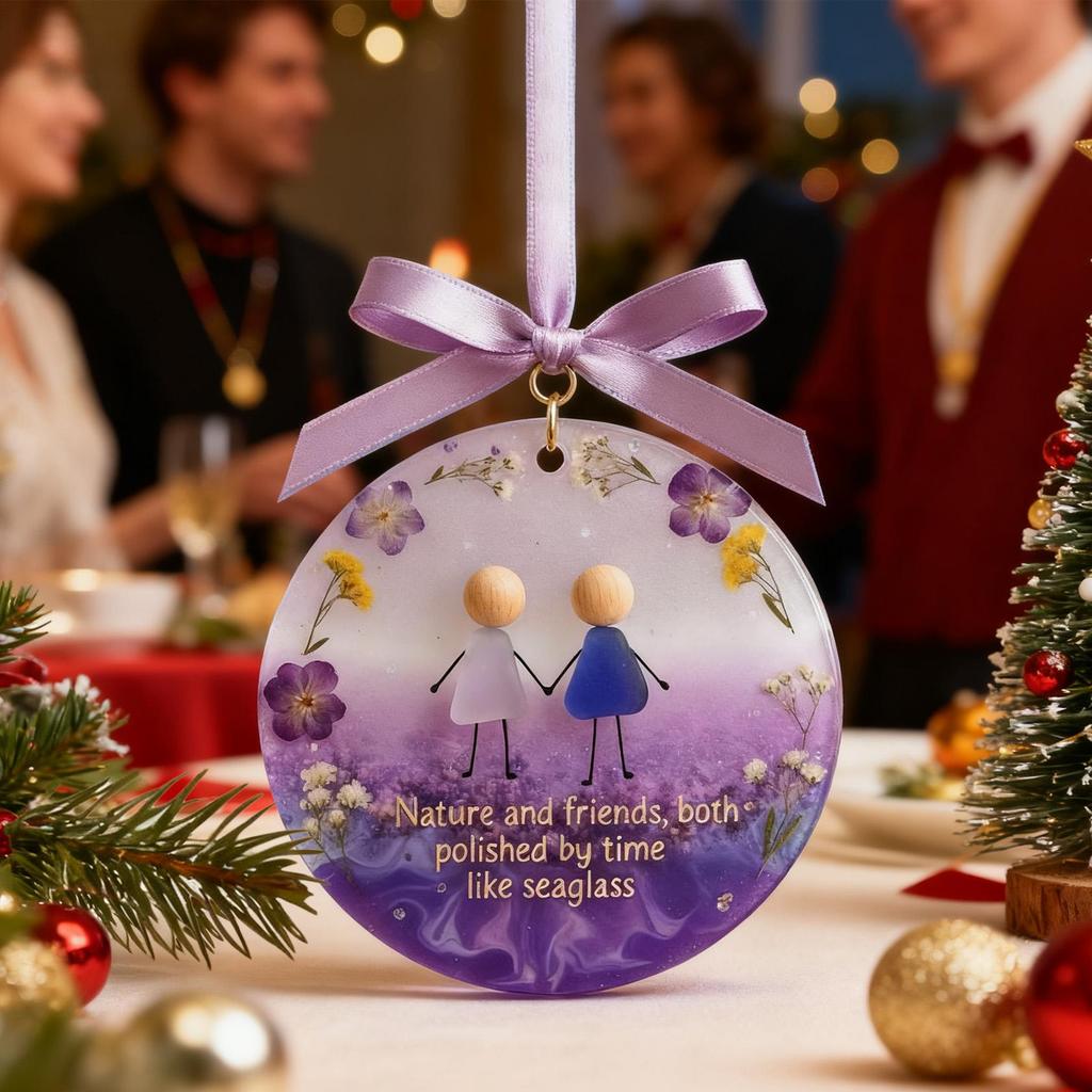 Friendship Ornament Holiday Prop 2D Acrylic Pendant Decorative Acrylic Friendship Ornament Pendant For Indoor Outdoor Yard