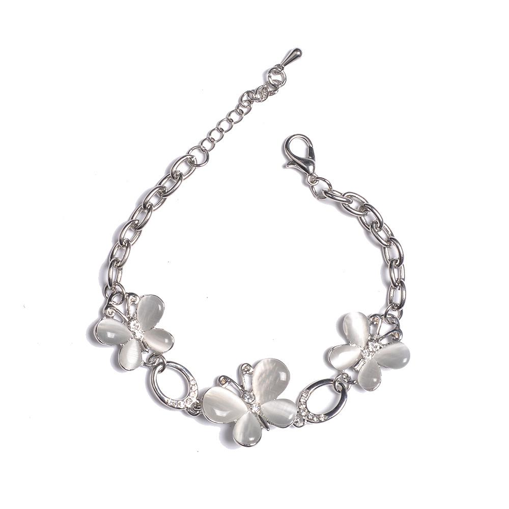 Ladies Elegant Crystal Butterfly Bracelet