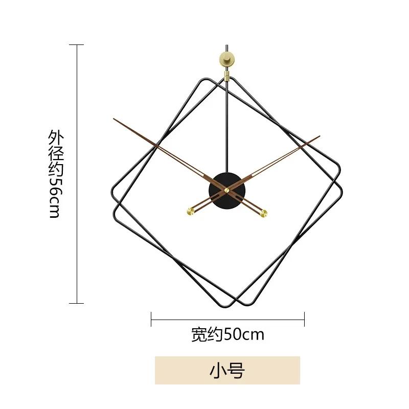 Nordic Style Home Wall Clock Creative Personality Living Room Aesthetics Office Cafe Shop Mute Timepiece Iron Round Clock9nine