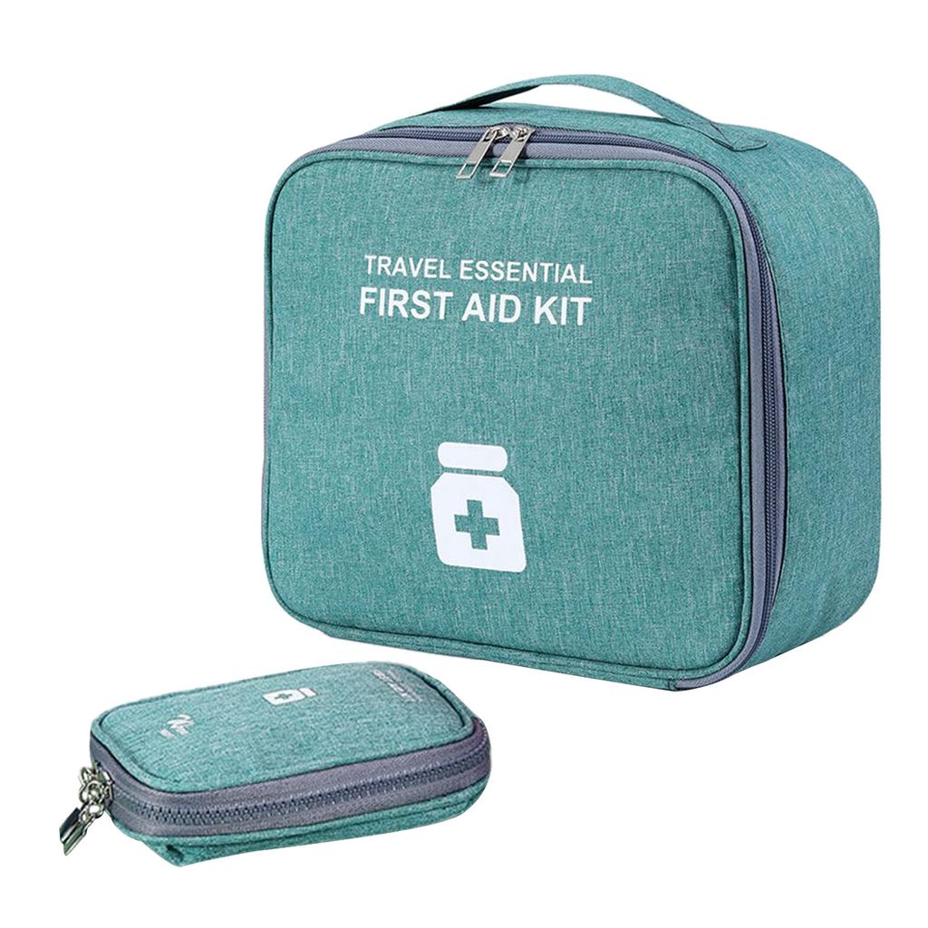 2 Pcs Large Capacity Emergency Bag Waterproof First Aids Organizers Portable Caregivers Bag Travel Medicine Storage Bag
