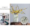 Round Chinese Ceramic Vase: Floral Art for Living Room & Hallway Decor, Ideal for Hydroponics & Silk Flowers