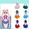 Vestido Estilo Sailor Moon Deslumbrante Com Acabamento Exquisito Para Cosplay de Halloween