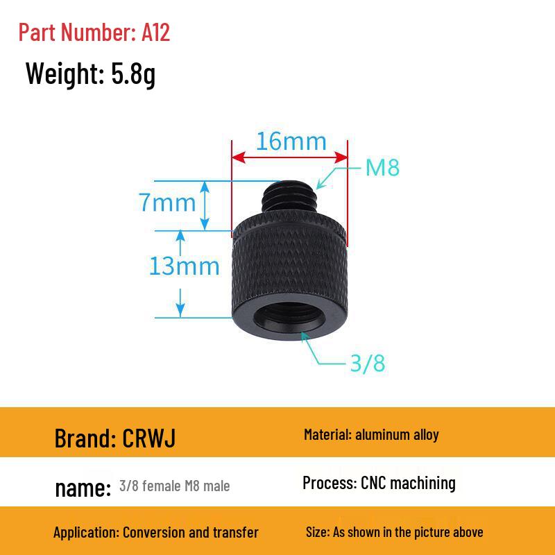 Multi-Size Conversion Screw Adapter for Camera & Projector Brackets