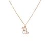 Cute Bowknot Rabbit Enamel Pendant Necklace Fashion Lovely Bunny Charms Choker Jewelry Birthday Gift For Women Girls
