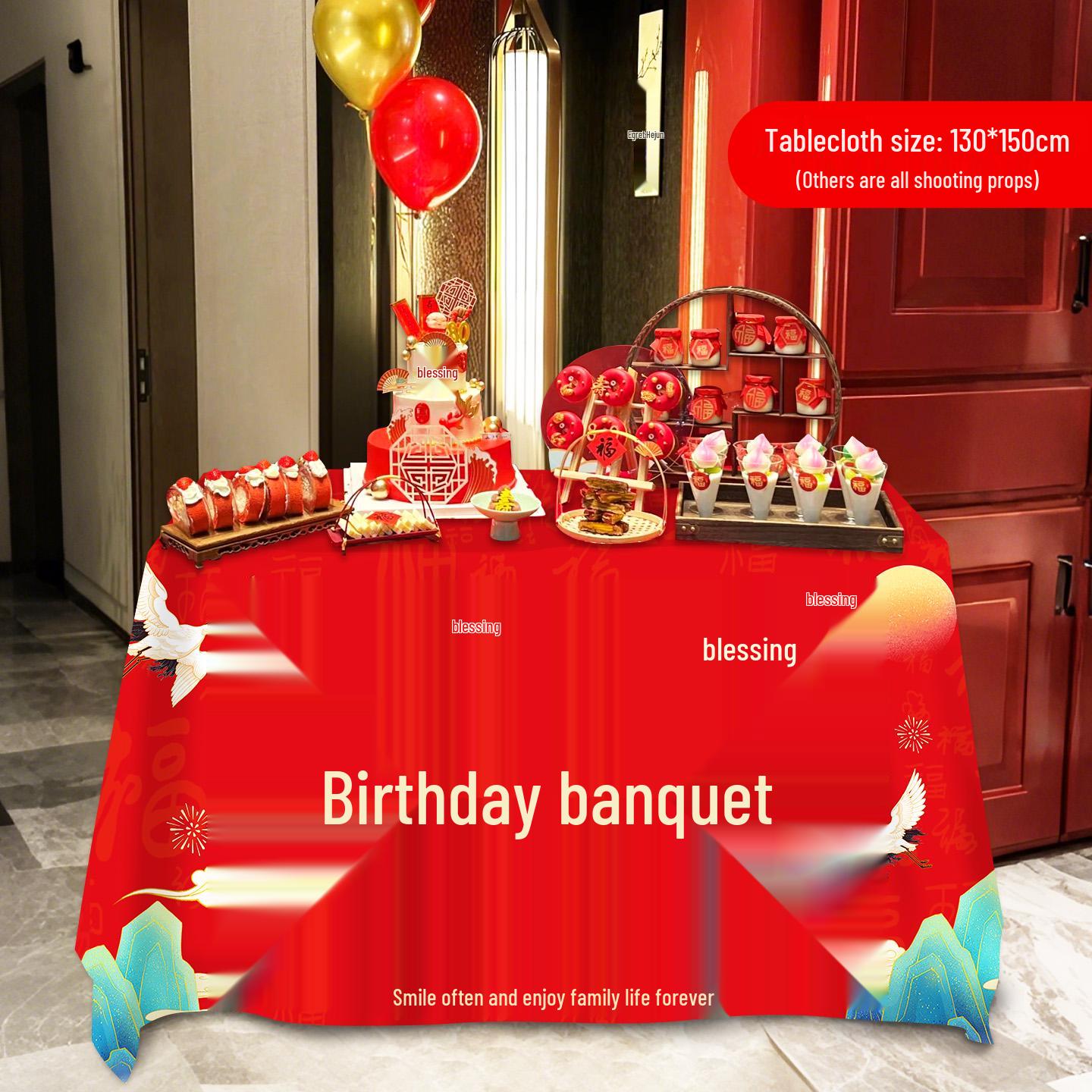 

Elder s 80th Birthday Celebration: Dessert Table & Decor for 70th Atmosphere, Ceremony Props