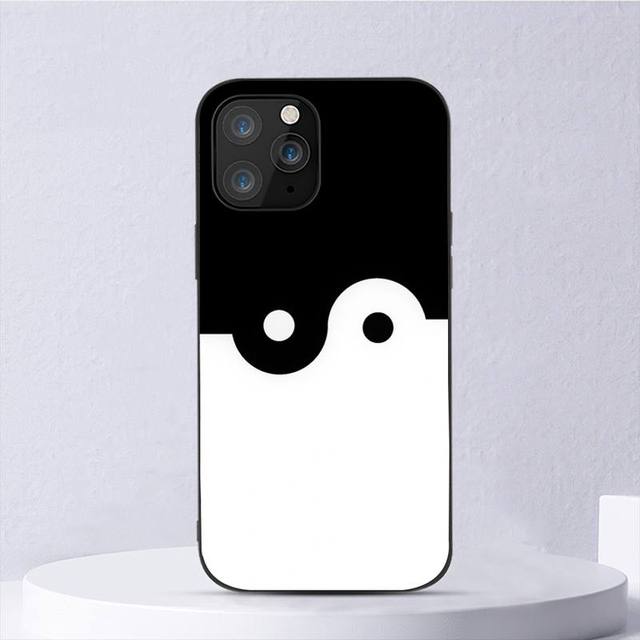 

Черно-белый чехол для телефона «Инь Ян» для Iphone 11 12 Mini 13 14 Pro Xs Max X 8 7 6s Plus 5 Se Xr Shell iPhone12mini