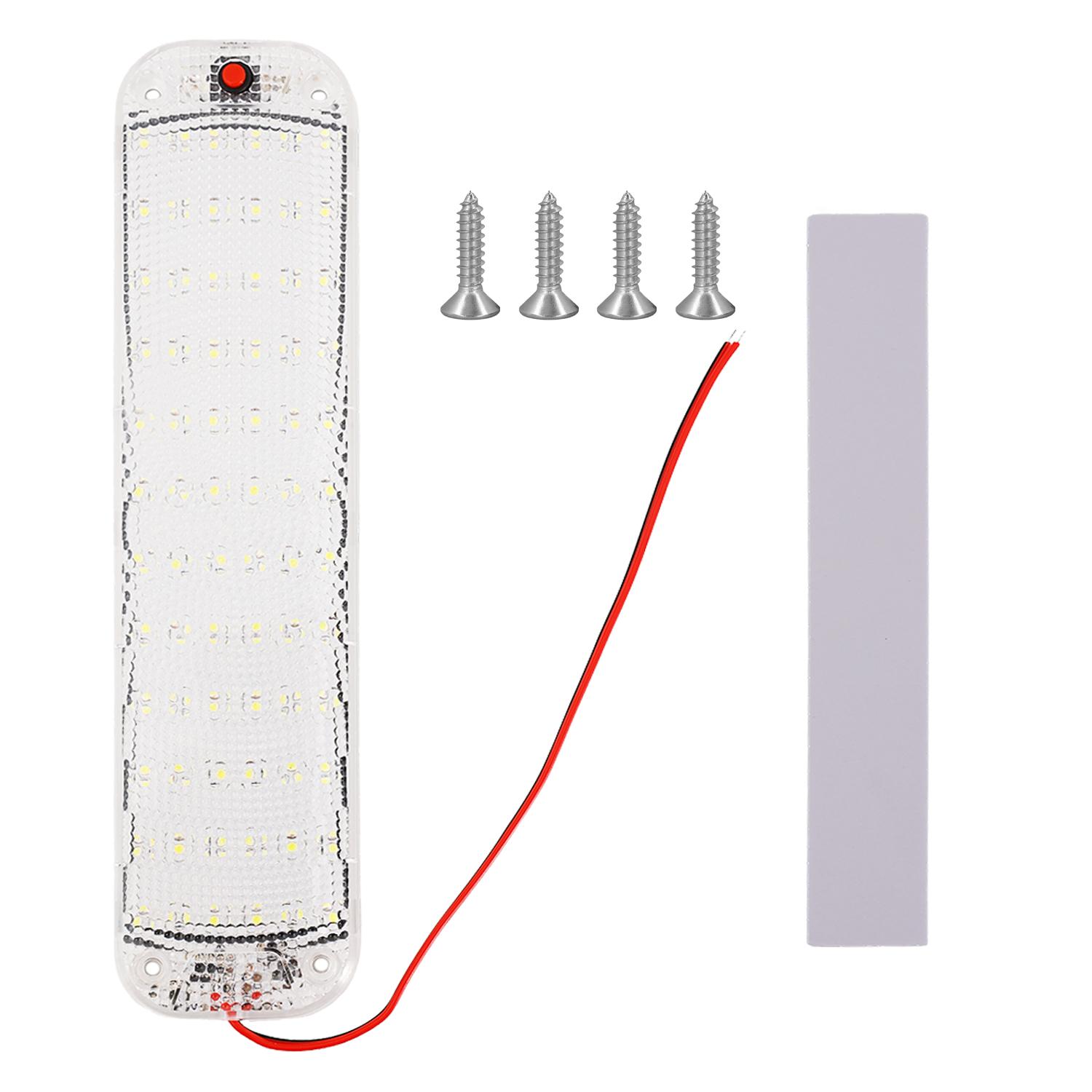 

72LED Truck Cargo Light 12-80V Wide Voltage Waterproof Interior Lights Panel for RV Camper Van Cabin Super Bright Ceiling Lamp