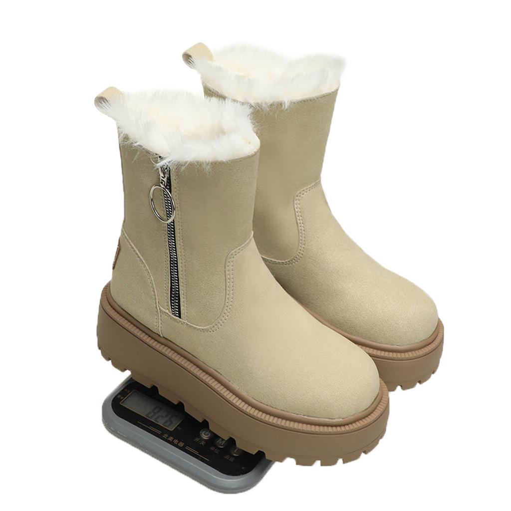 Schneestiefel Damen Winter Neu Samt Damen Schuhe Thermo Stiefel Verdickte Baumwollschuhe Nordost Damenstiefel
