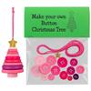 Handmade DIY Christmas Button Ornament Kit Multiple Designs DIY Material Package DIY Button Snowman Ornament Colorful Buttons