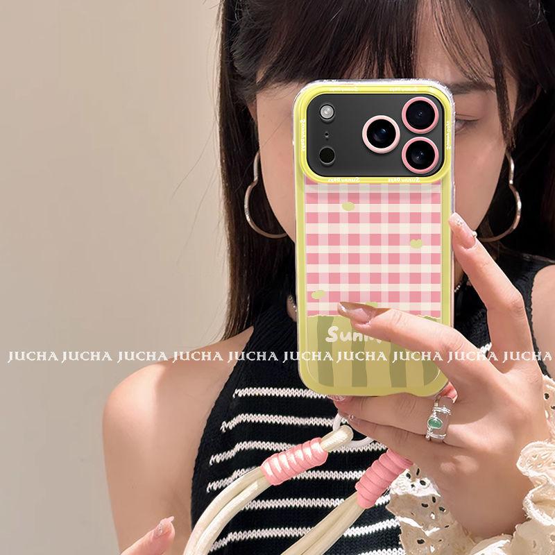 Applicable To Apple 17promax Mobile Phone Case, All-inclusive Iphone17 All-inclusive Mobile Phone Case, Watermelon Grid.