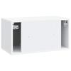 Wall Mounted TV Cabinet White 59.5 x 31 x 30 cm Particleboard