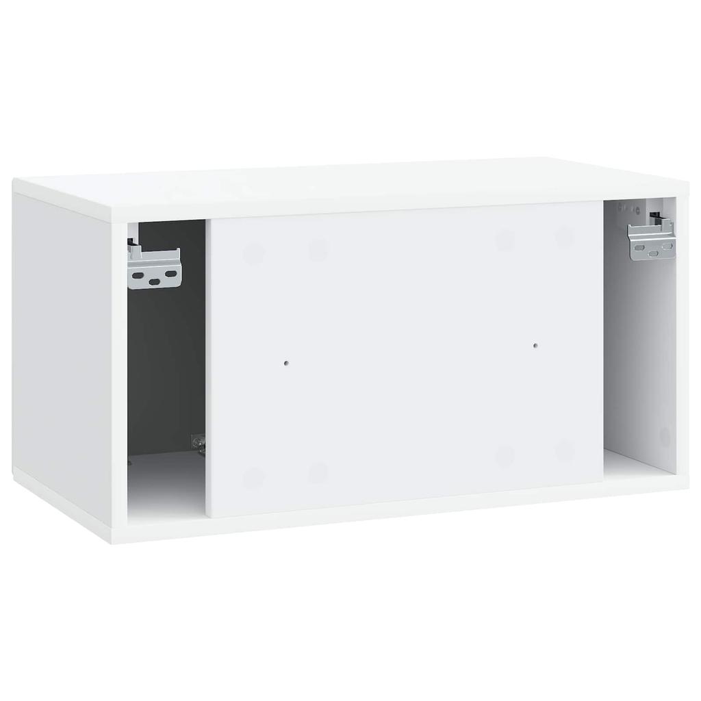 Wall Mounted TV Cabinet White 59.5 x 31 x 30 cm Particleboard
