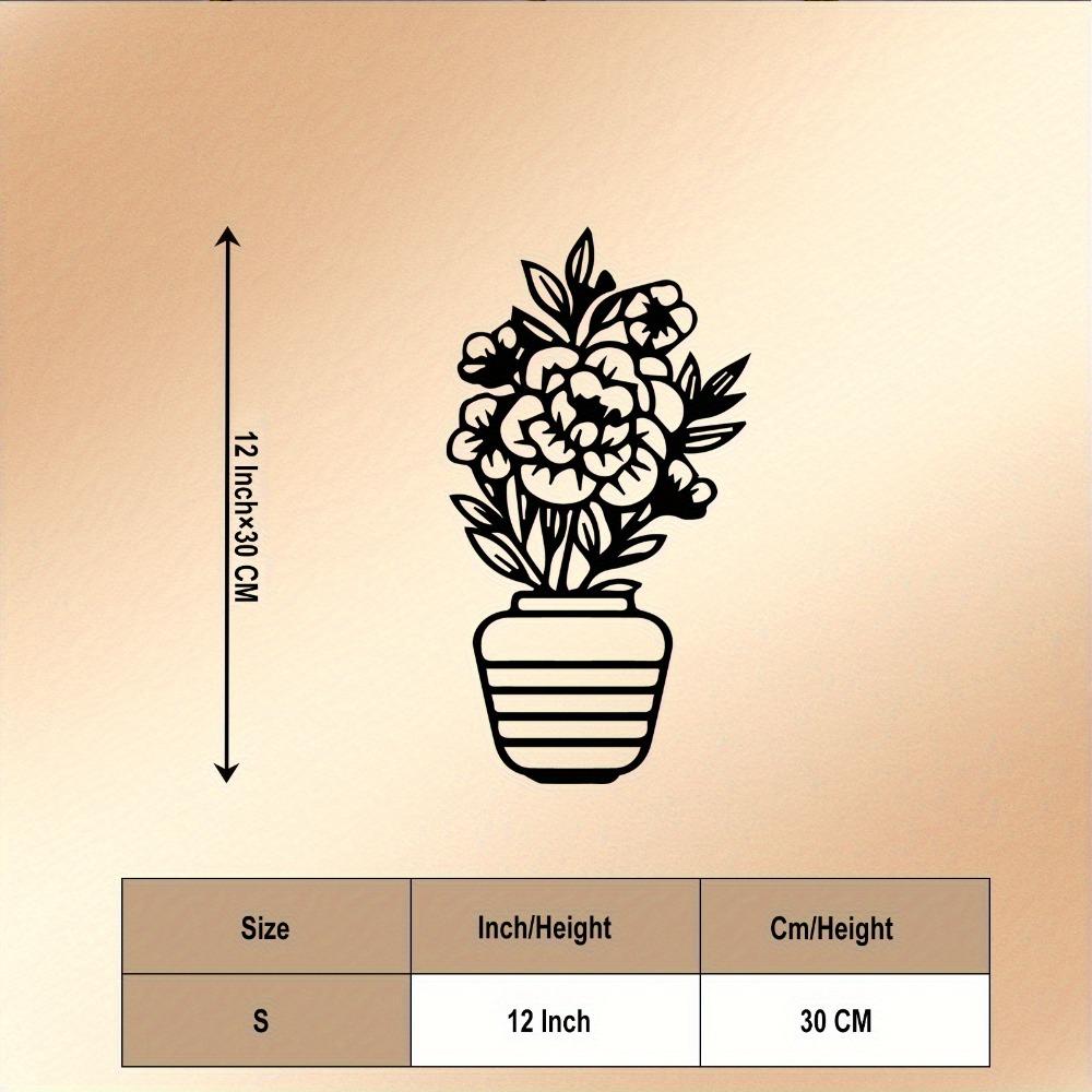 

1pc Vintage Wrought Iron Rose Daisy Wall Art, Floral Metal Sculpture for Living Room Bedroom, Gift for Valentine Mother Day Christmas Wedding S/30cm/12inch