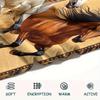 Horse Print Flannel Blanket, High Quality Comfortable for All Seasons, Home Decor, Warmth and Comfort, Perfect for Christmas Gifts