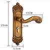 Rod Type Door Handle with Three Keys, Used for Vintage Interior Door Latches In Offices or Front Doors Door Handles