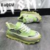 Sneakers Casual Mens Designer Retro Running Shoes Fashion Microfiber Leather Fabric Breathable Increased Internal Platform Shoes