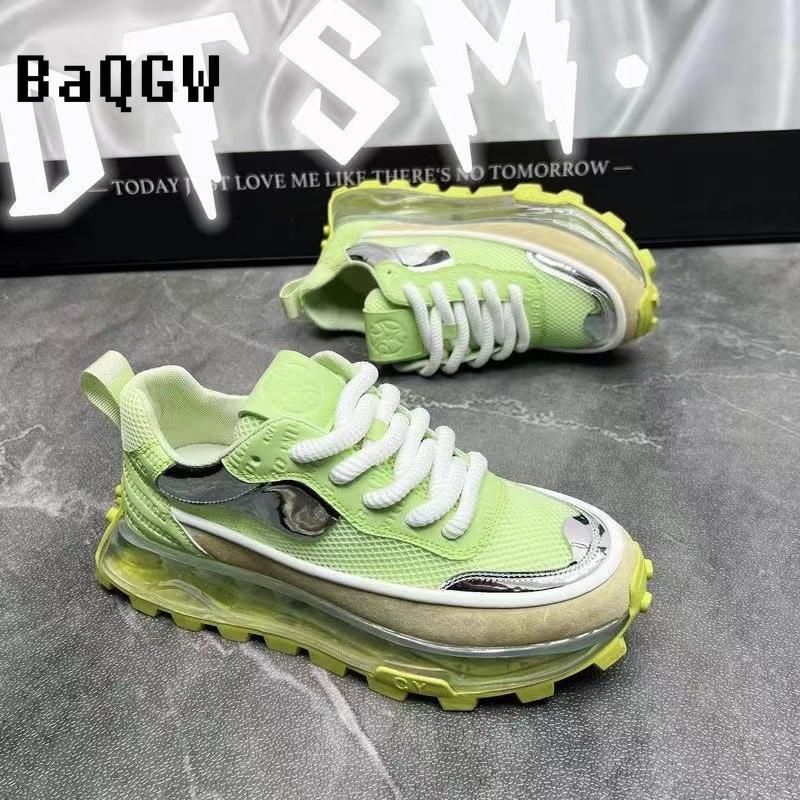 Sneakers Casual Mens Designer Retro Running Shoes Fashion Microfiber Leather Fabric Breathable Increased Internal Platform Shoes