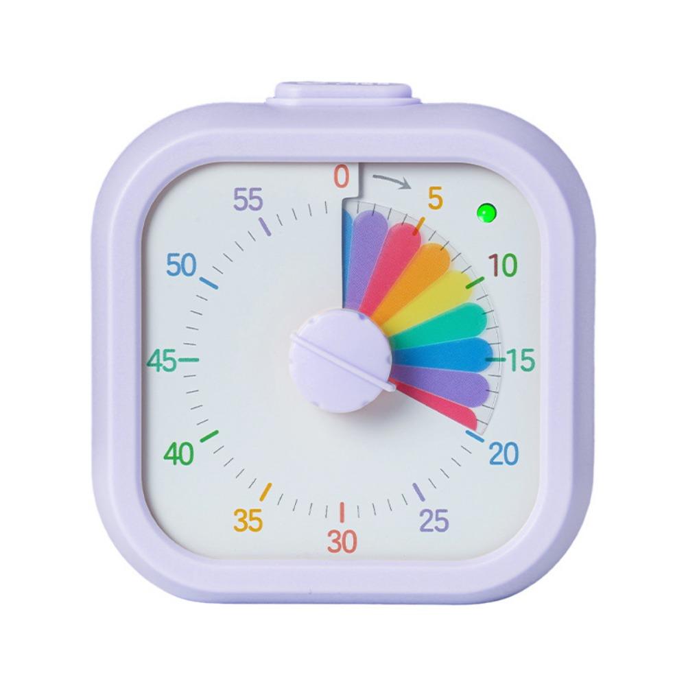 Rainbow Display Countdown Timer Clock Multifunctional Kitchen Timer Visual Timer  Study Tool