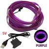 Wireless Automotive LED Ambient Light Strip, USB Powered Cold Light Interior Decor, No Wiring Needed for Car Center Control & Door Atmosphere Lighting