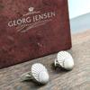 Used Georg Jensen GEORG JENSEN Cufflinks Silver Sterling Silver Seashell Motif Denmark
